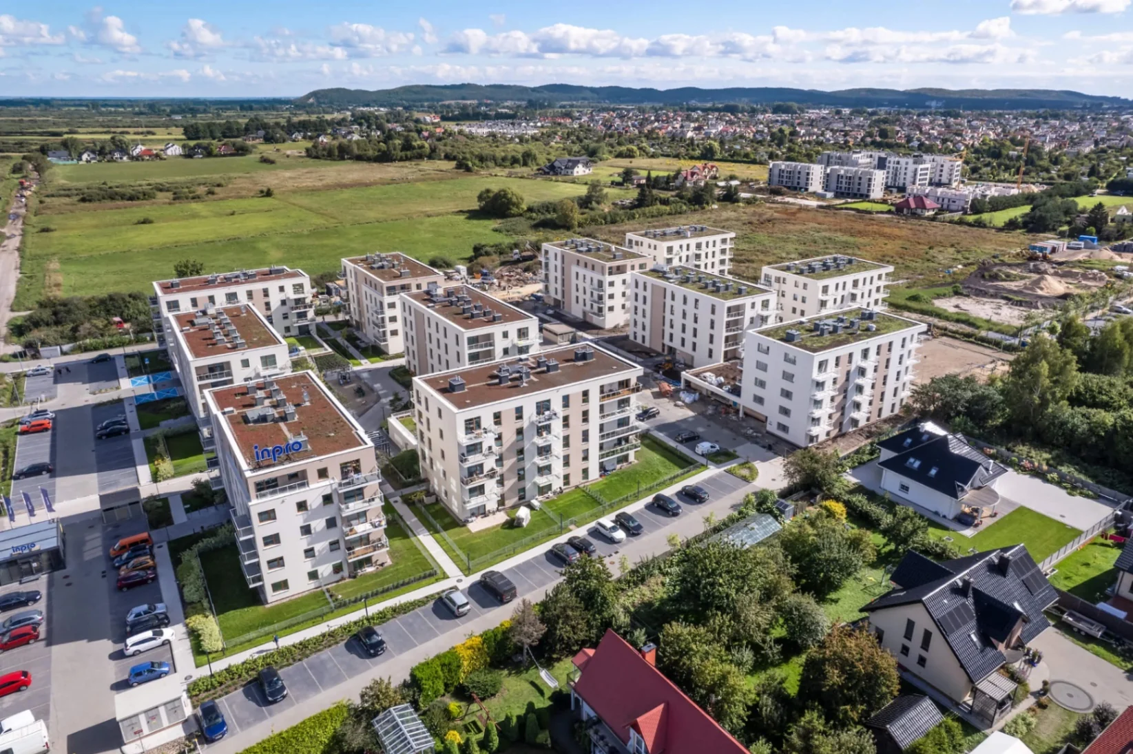 Osiedle INPRO Ostoja — widok z lotu ptaka